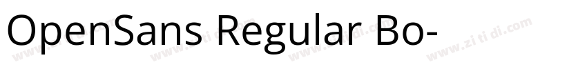 OpenSans Regular Bo字体转换 OpenSans Regular Bo字体转换
